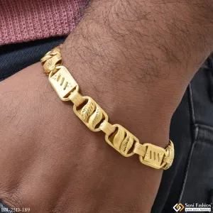 1 Gram Gold Plated 3 In 1 Pokal Glamorous Design Bracelet for Men - Style D189