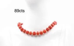 100% Natural Italian Red Coral Red Coral Genuine Italian Coral Untreated Coral Coral Gemstone Carved Coral Natural Coral Beads SKU: 6142982