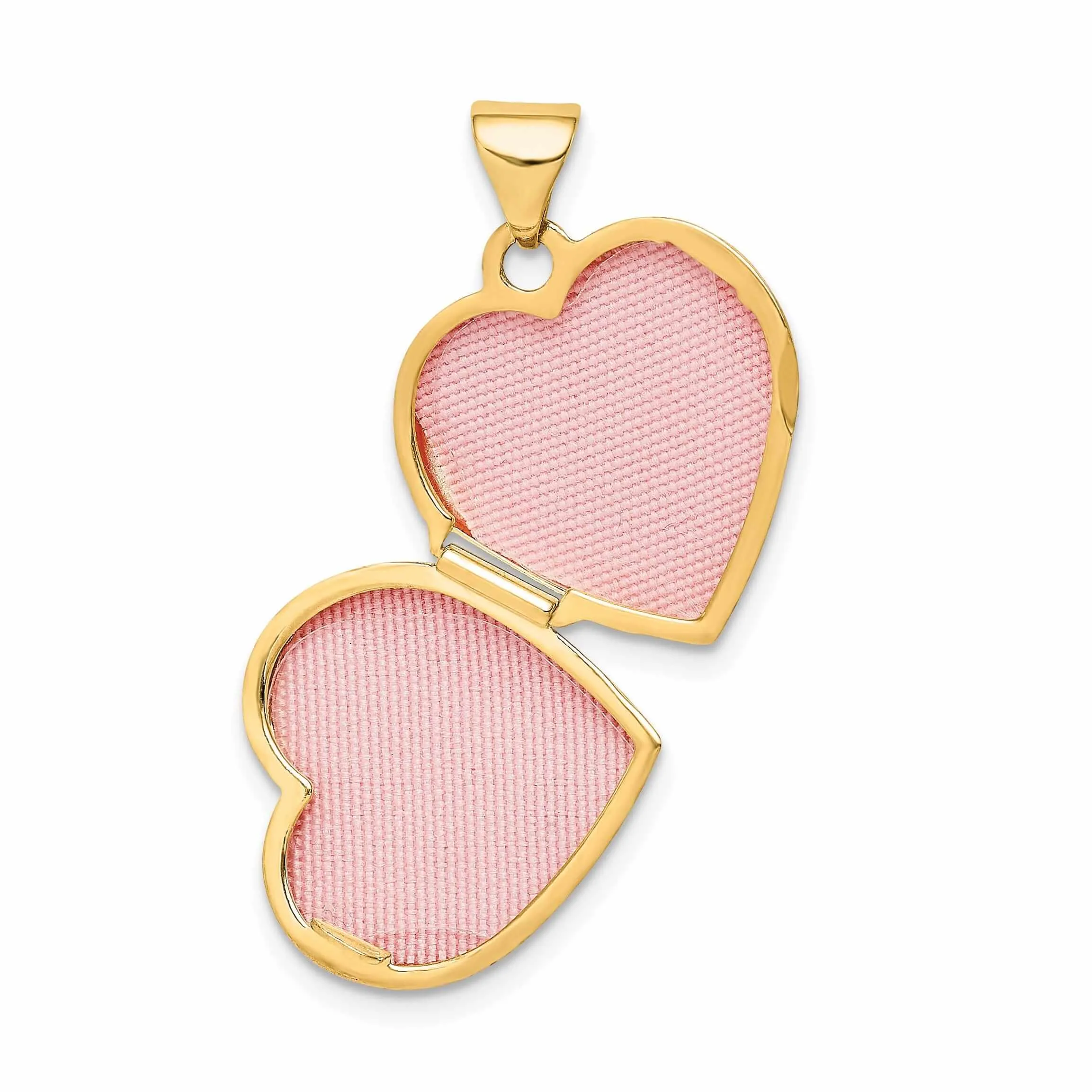 14k Gold Heart Diamond Special Daughter Locket