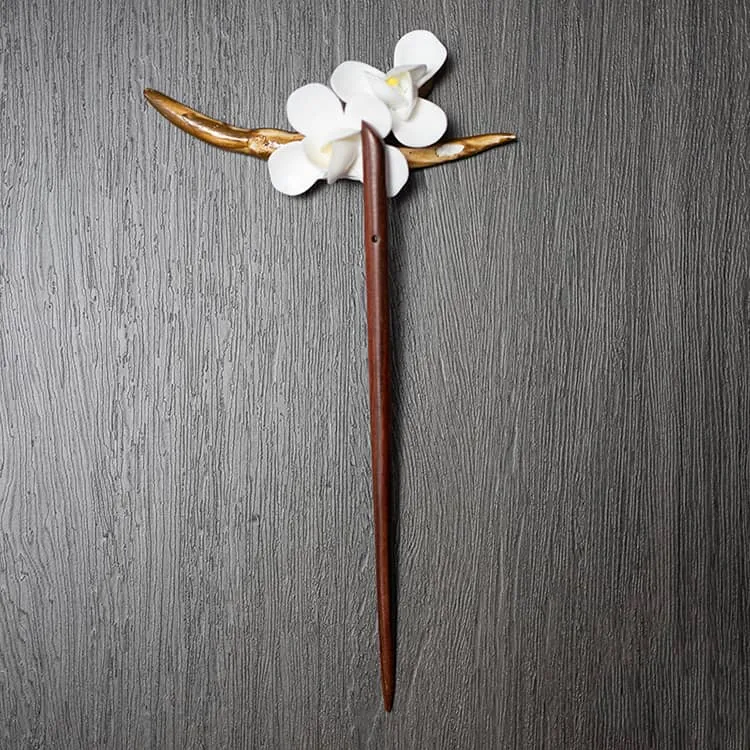 18cm Sandalwood Chinese Hairpin Zan (Shape 1)