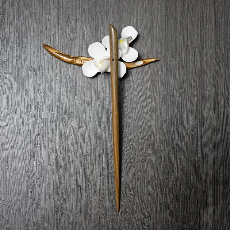 18cm Sandalwood Chinese Hairpin Zan (Shape 1)