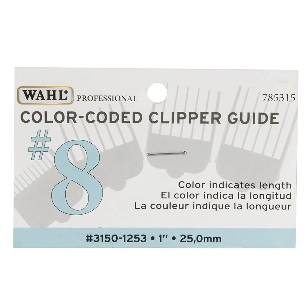 5 Pack Wahl Color-Coded Attachment Comb #8 Model #WA-3150-1253