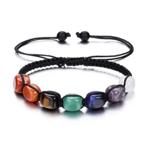 7 Chakra Crystals Stretch Bracelet | Jovivi