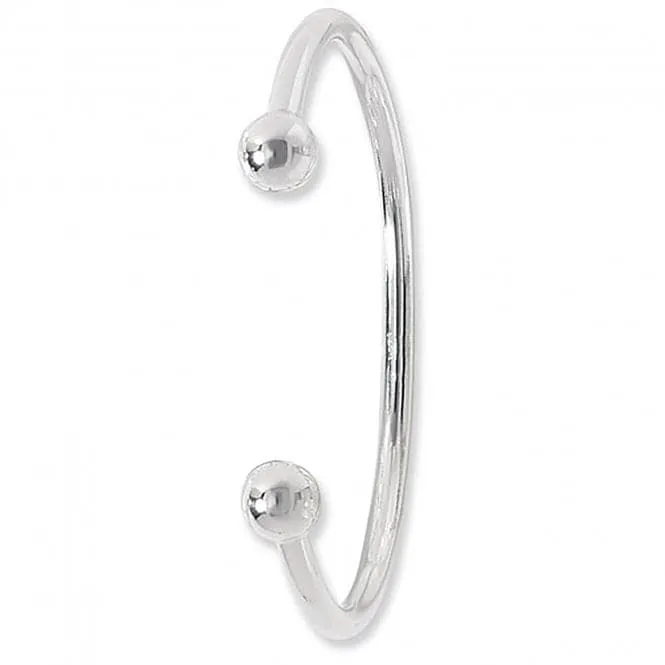 Acotis Silver Bangle Men's Torc G4021