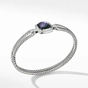 Albion Bracelet with Black Orchid and Diamonds