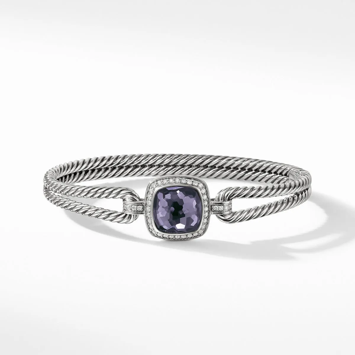 Albion Bracelet with Black Orchid and Diamonds