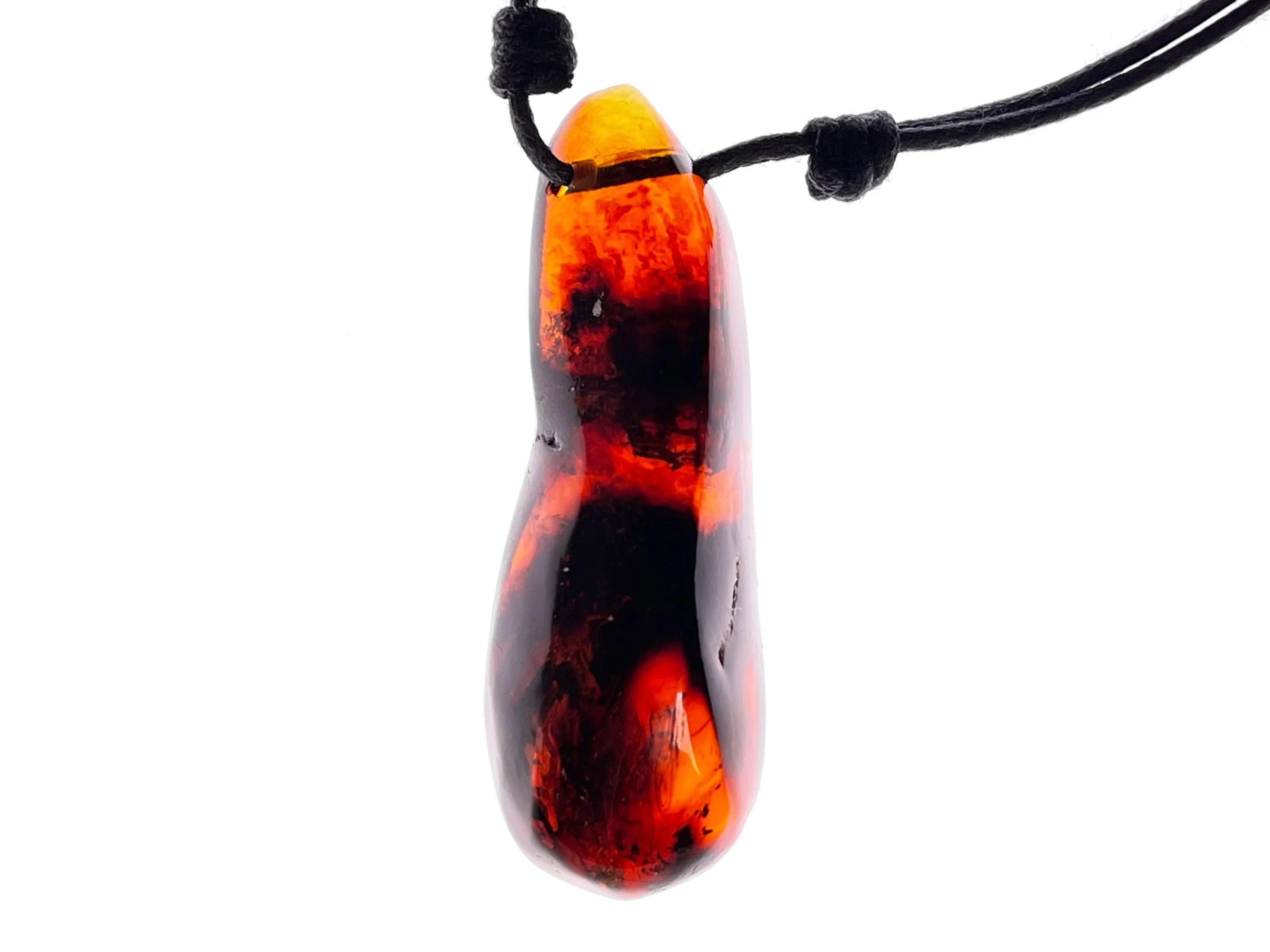 AMBER Crystal Necklace - Pendant Necklace, Handmade Jewelry, Healing Crystals and Stones, 48414