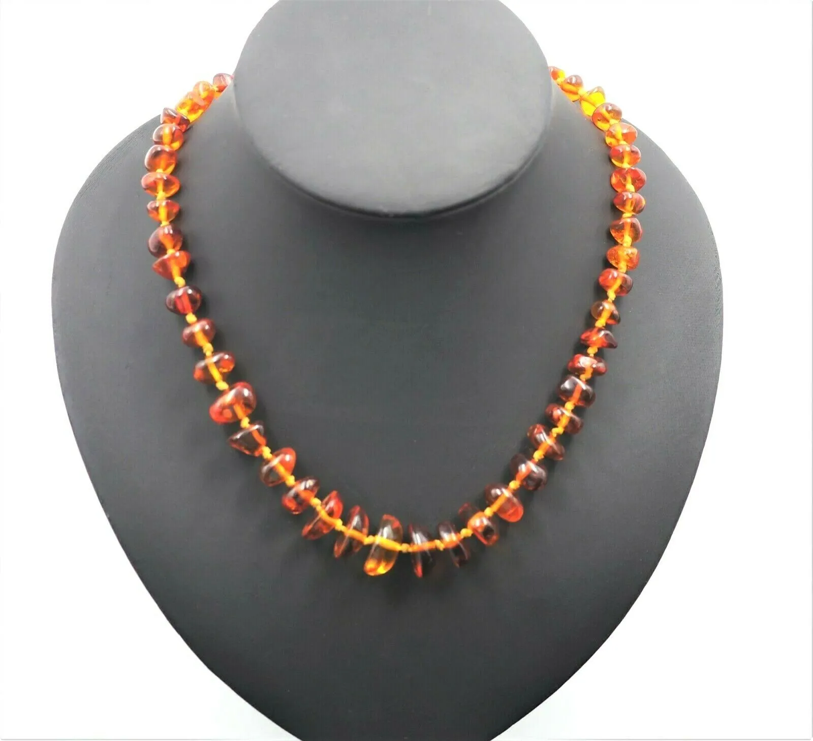 Amber Necklace with Graduating Stones