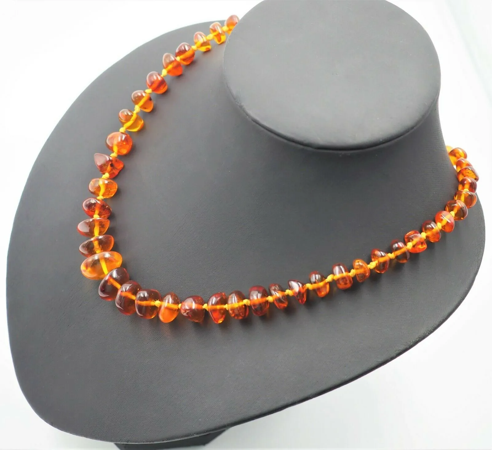 Amber Necklace with Graduating Stones