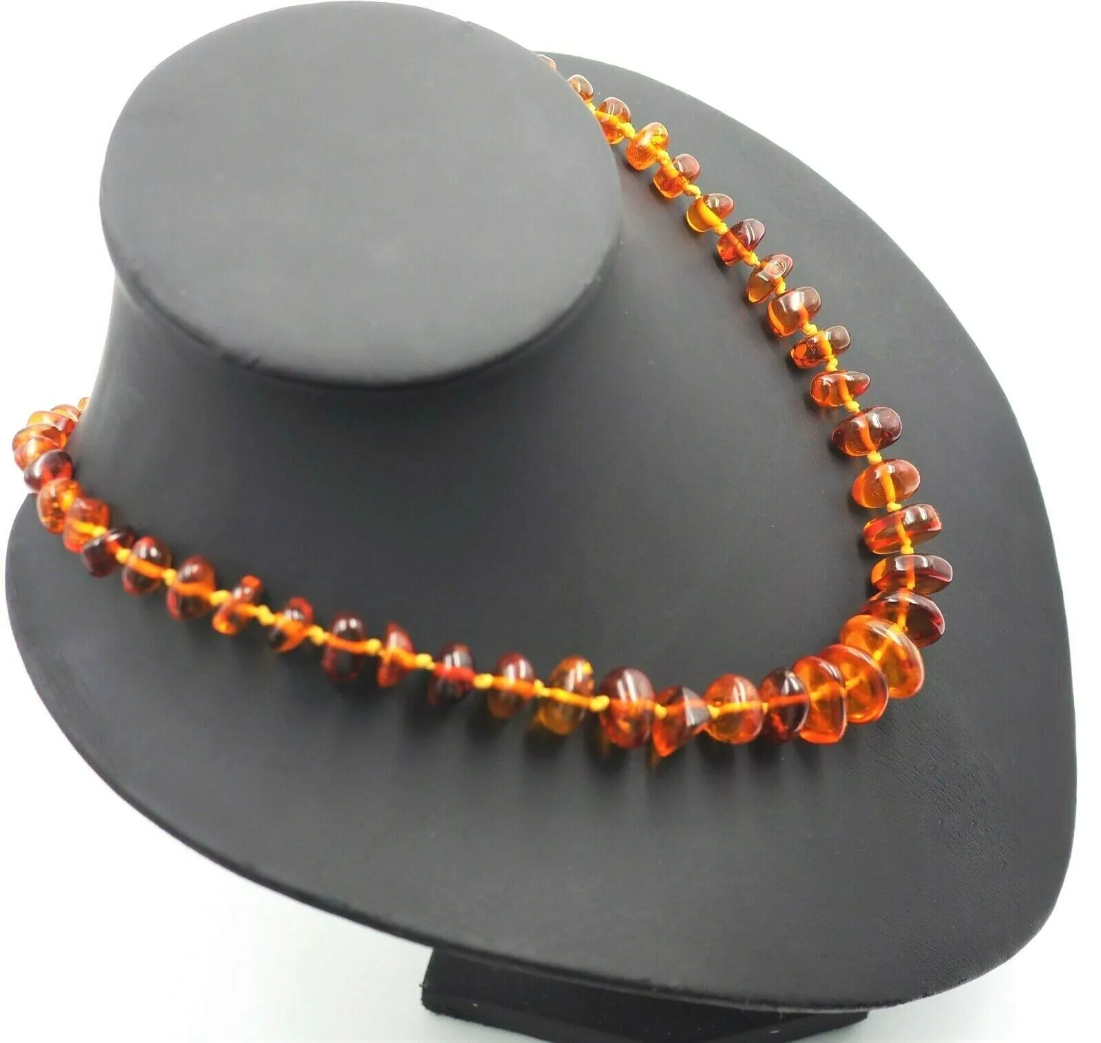 Amber Necklace with Graduating Stones