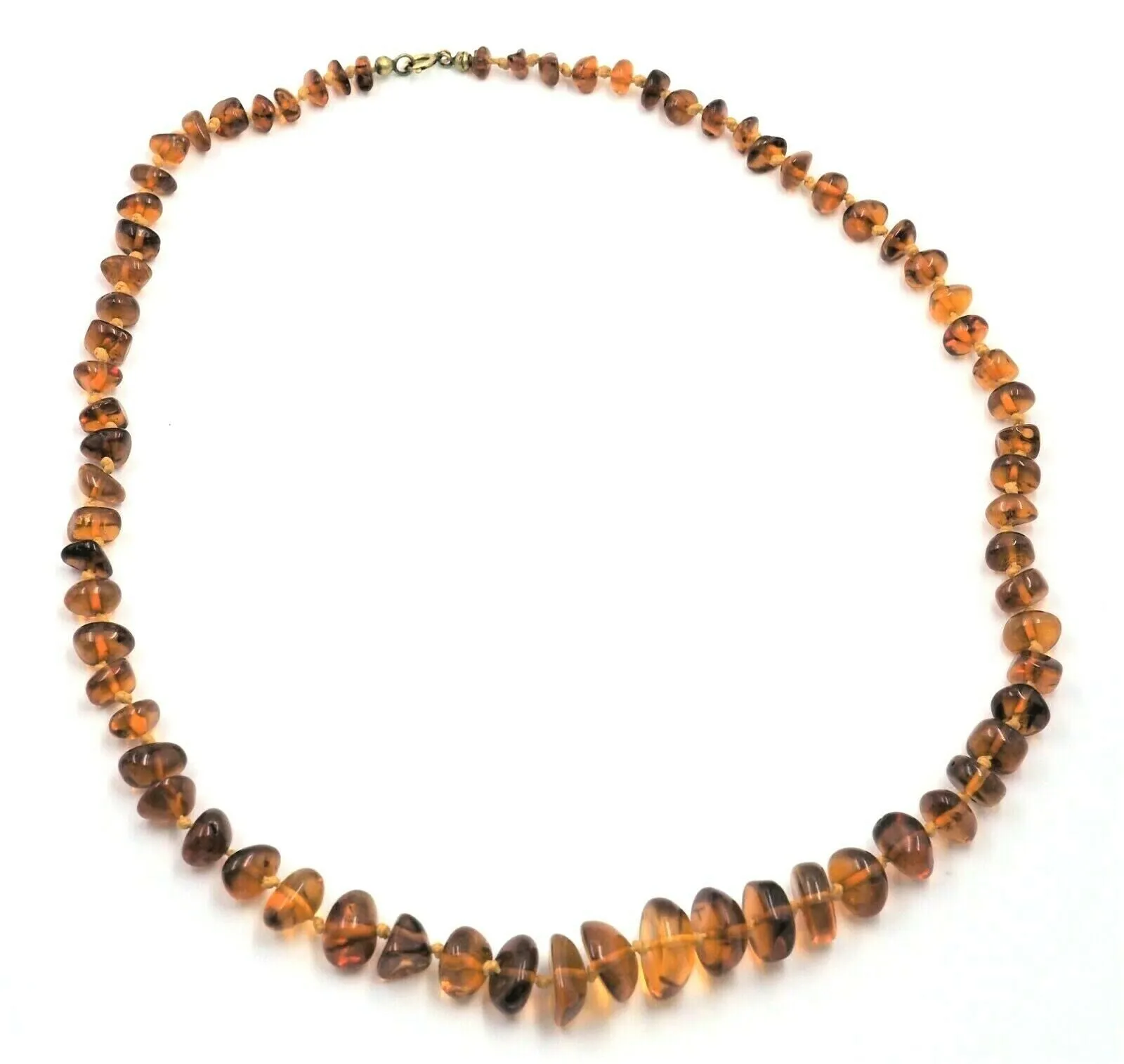 Amber Necklace with Graduating Stones