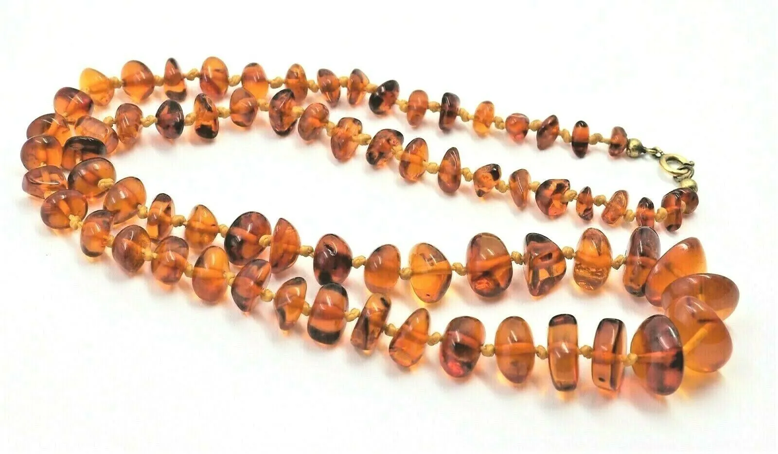 Amber Necklace with Graduating Stones