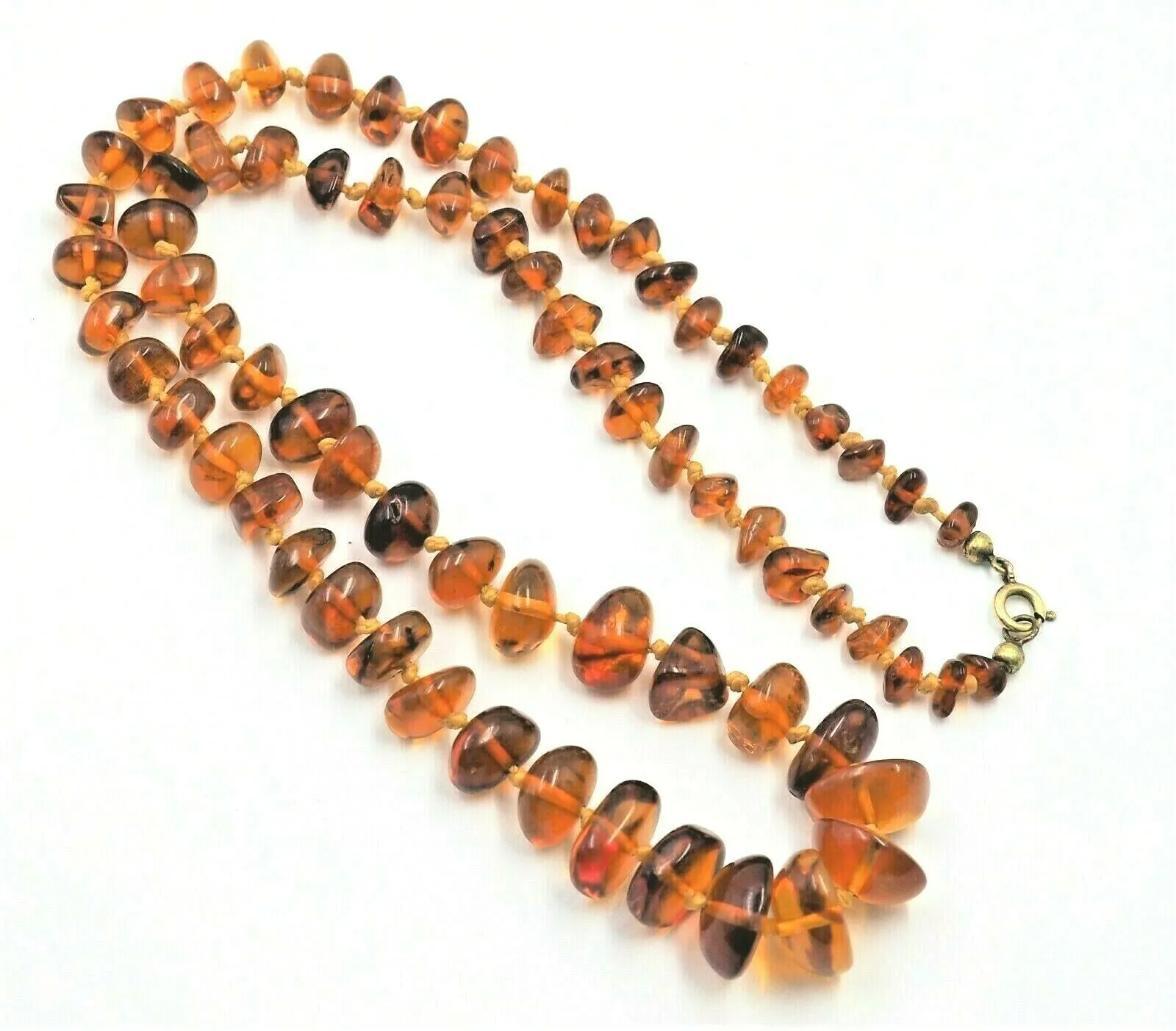 Amber Necklace with Graduating Stones