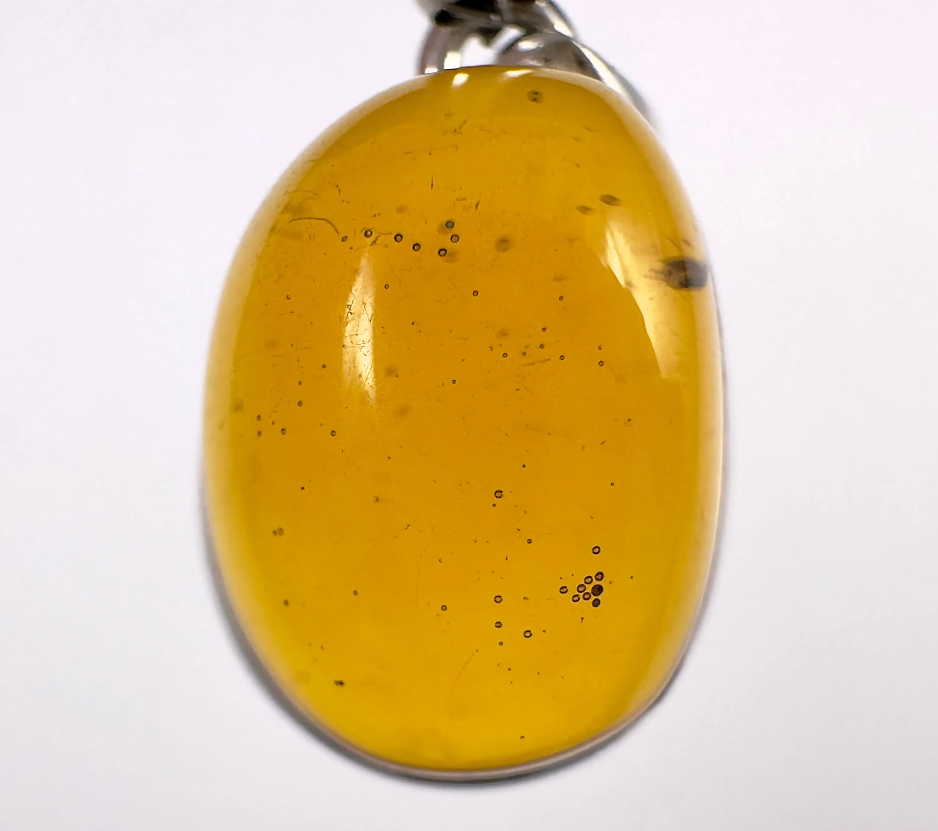 AMBER Pendant - AAA, Sterling Silver - Crystal Pendant, Fine Jewelry, Healing Crystals and Stones,  53431