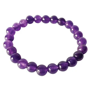 Amethyst Beaded Bracelet