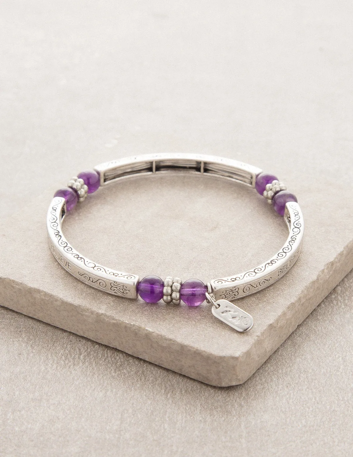 Amethyst Believe Bangle