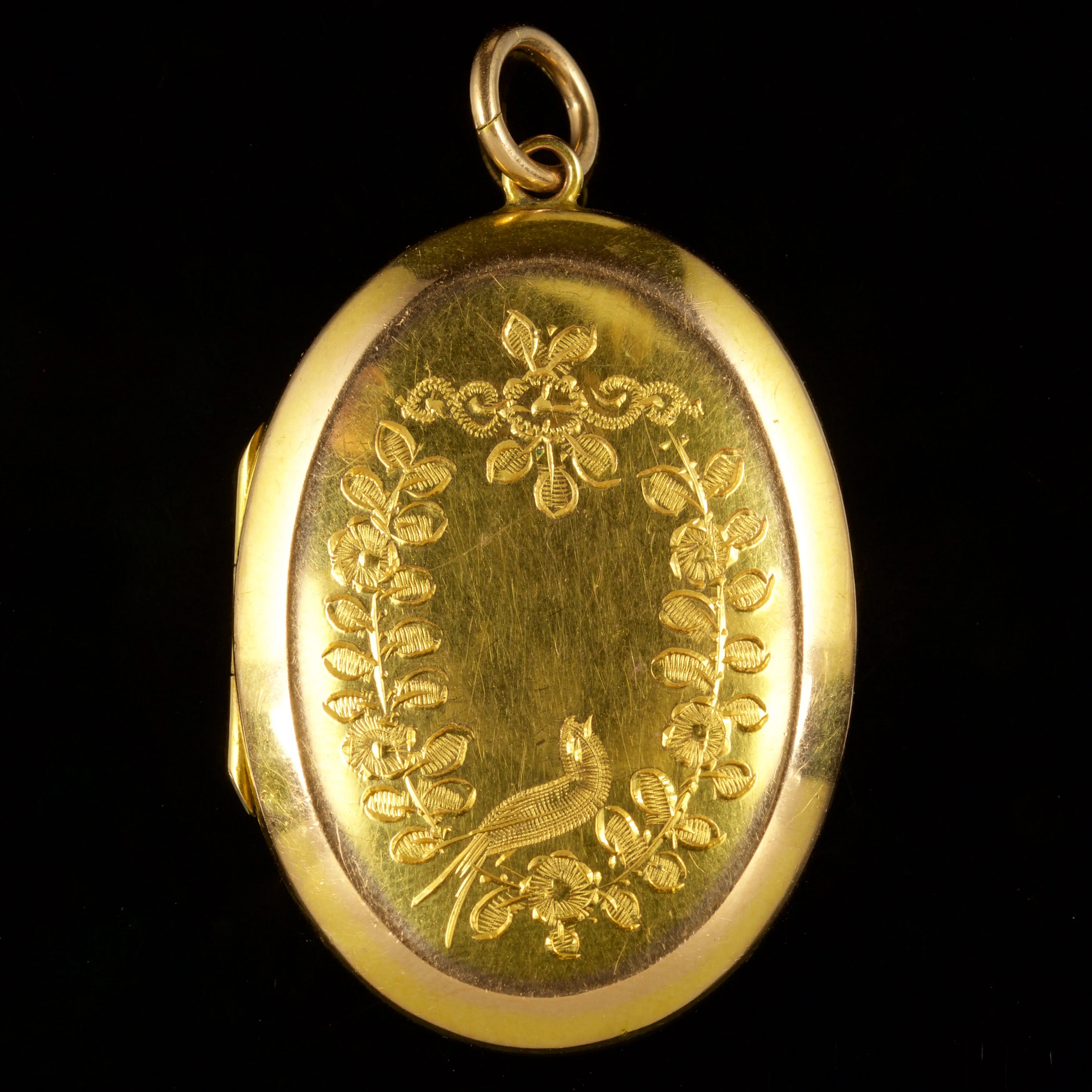 Antique Victorian Gold Locket 9Ct Circa 1900