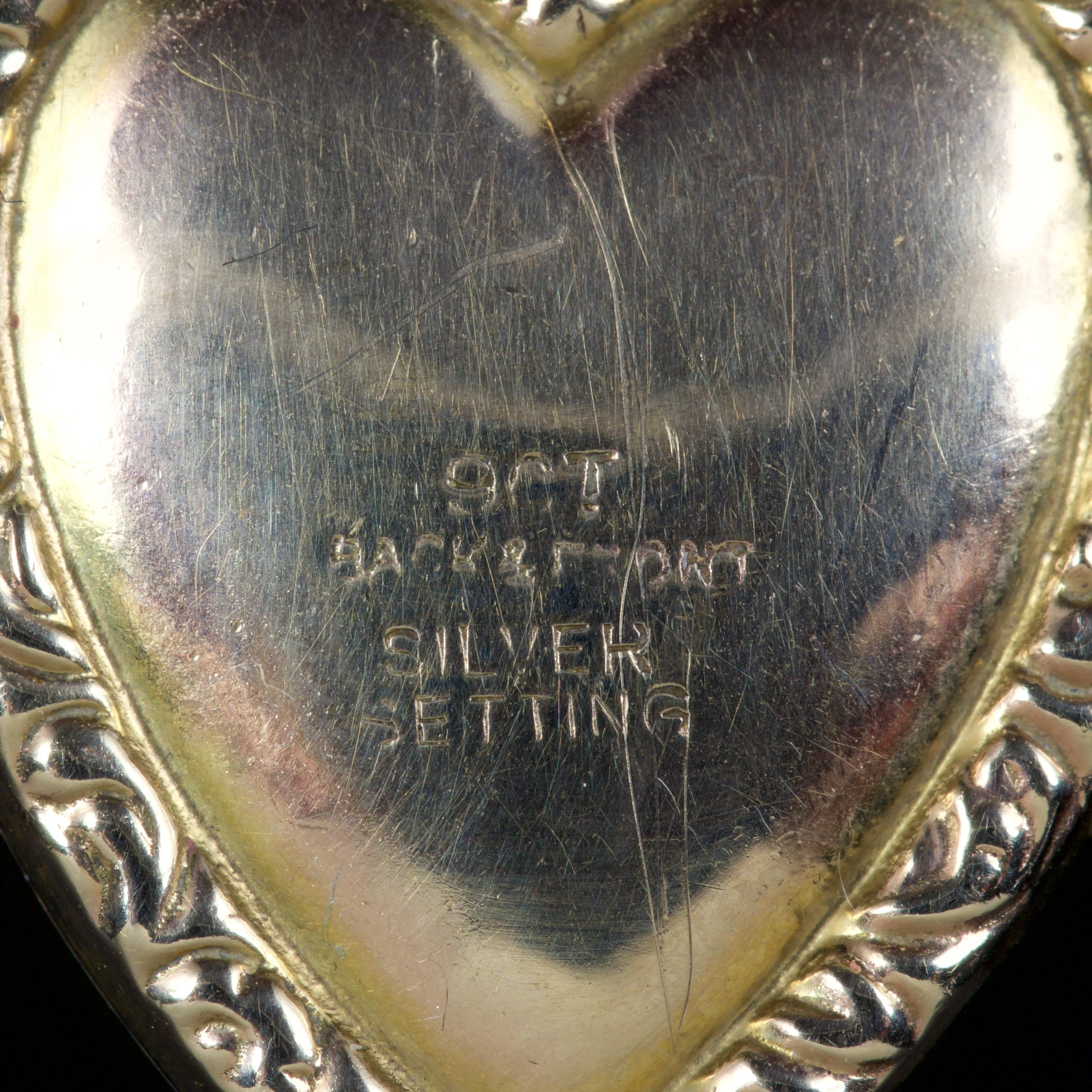 Antique Victorian Heart Locket Garnet Pearl 9Ct Silver Circa 1900