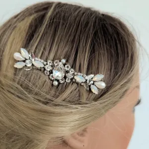 Art Deco Bow Floral Hair Comb