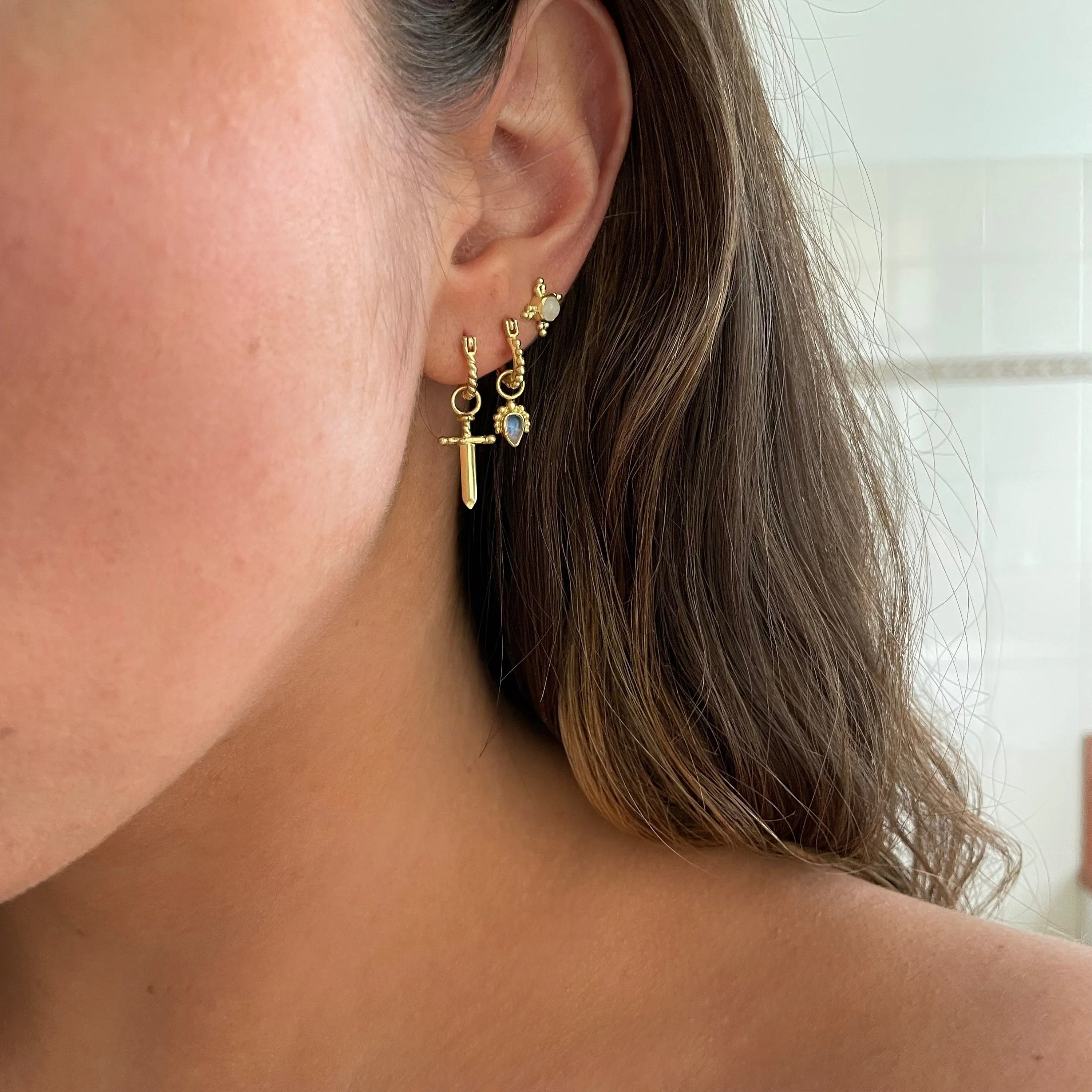 Avery Gold Mini Hoop Earrings