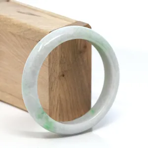 Baikalla Classic Style Genuine Green Burmese Jadeite Jade Bangle Bracelet (58.68mm) #180