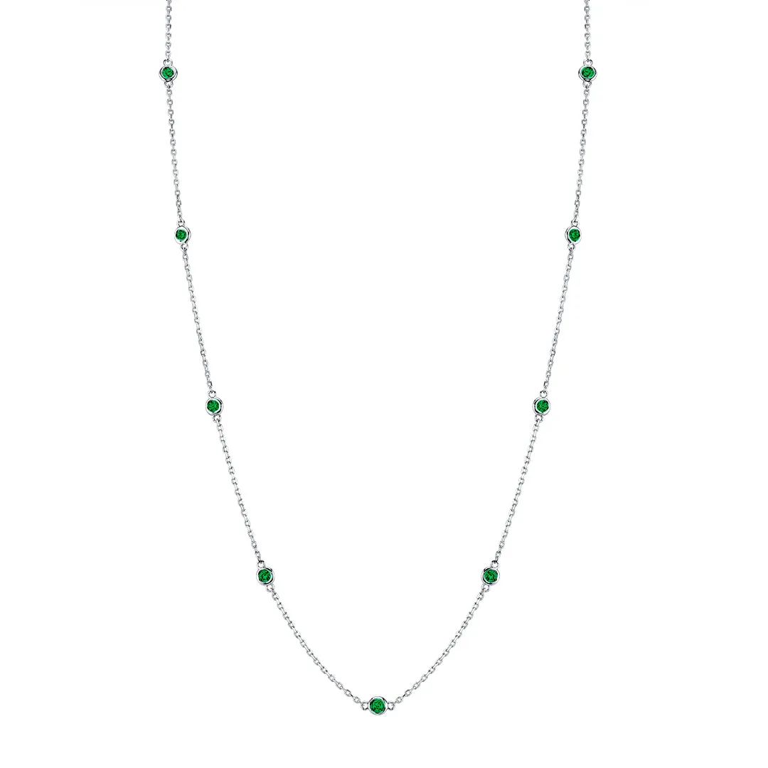 Bezel Emerald Chain