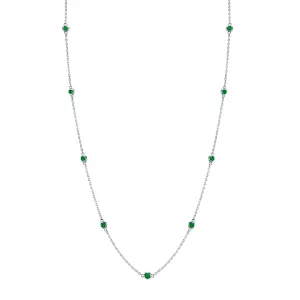 Bezel Emerald Chain