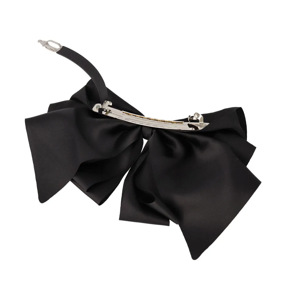 Big Layered Bow Hair Barrette