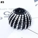 Bird's Nest Hairpin Color Rhinestone Ponytail Ball Hairpin