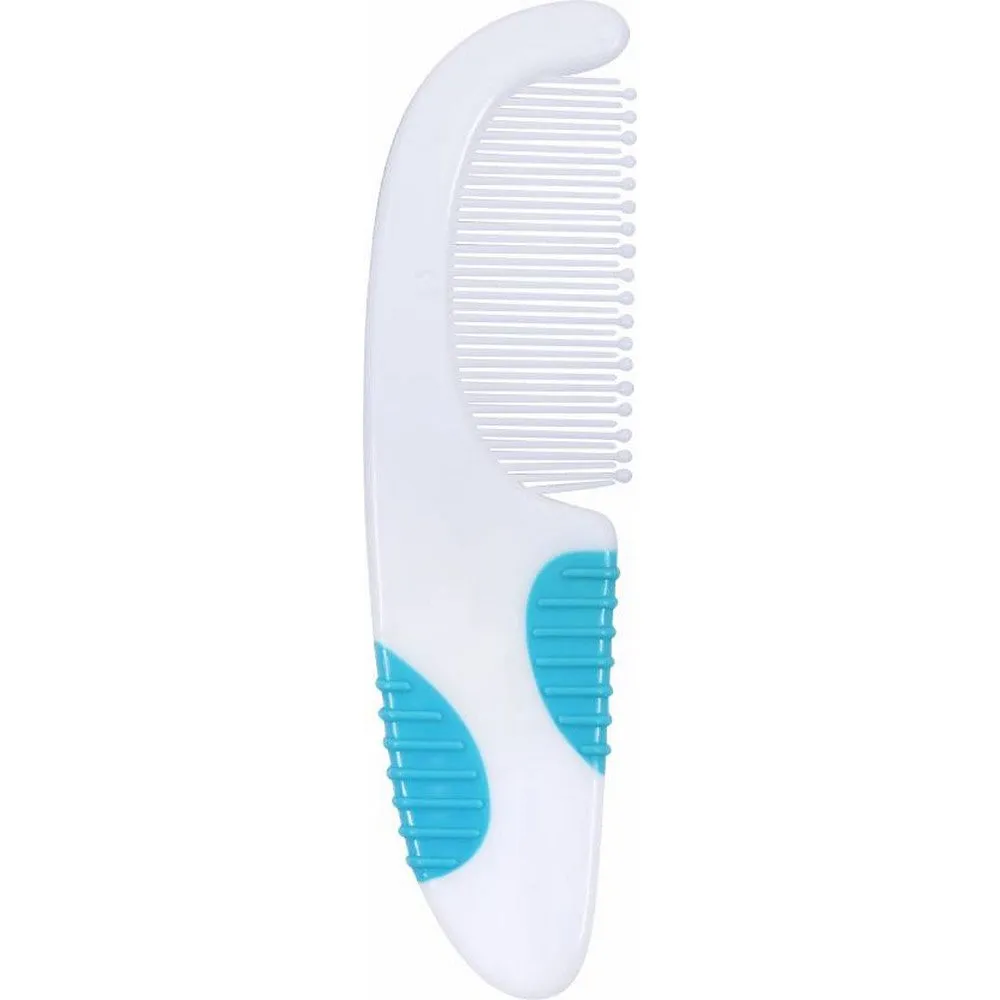 Blue Comb & Brush Set With Soft Bristles