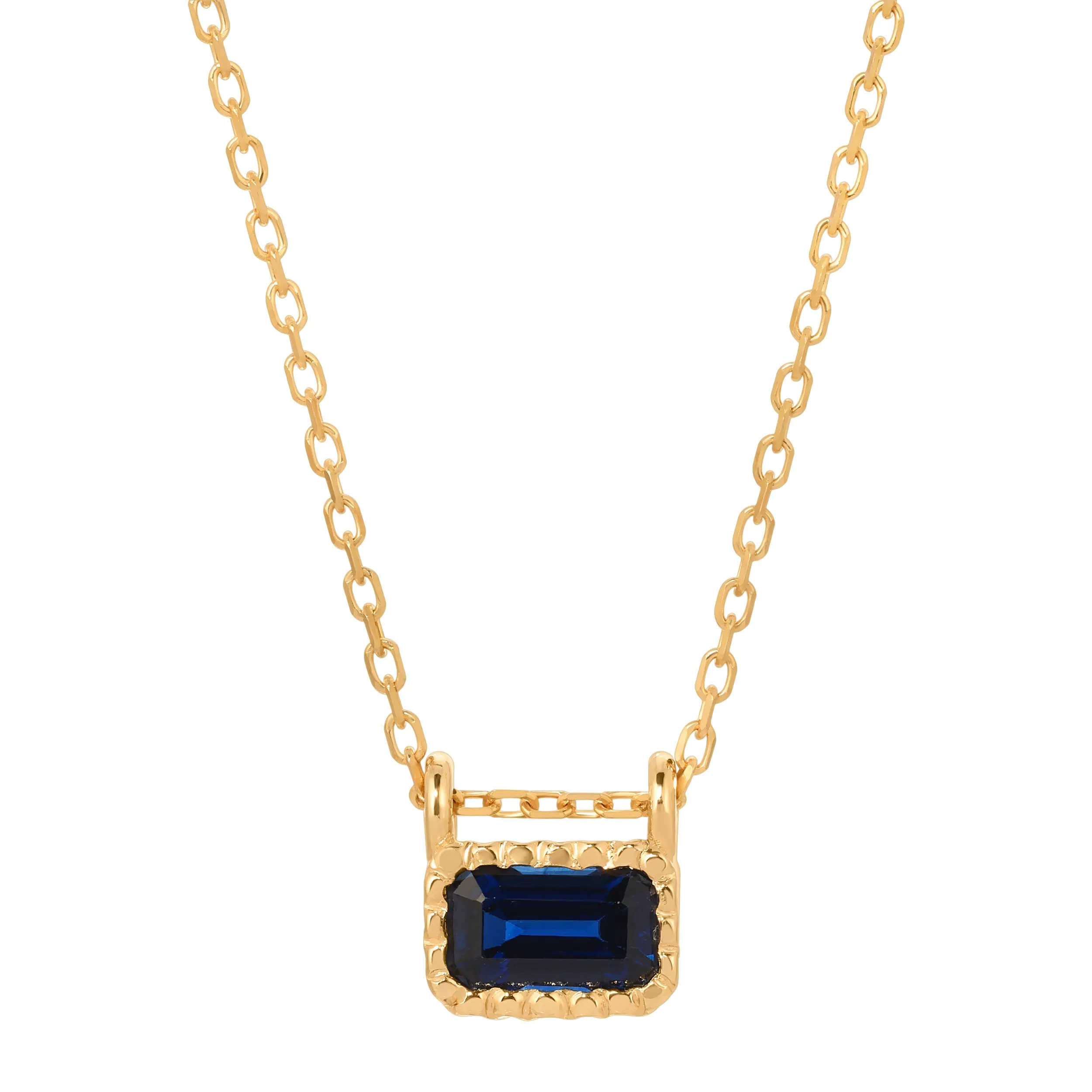 Blue Sapphire EC Necklace (ready to ship option)*