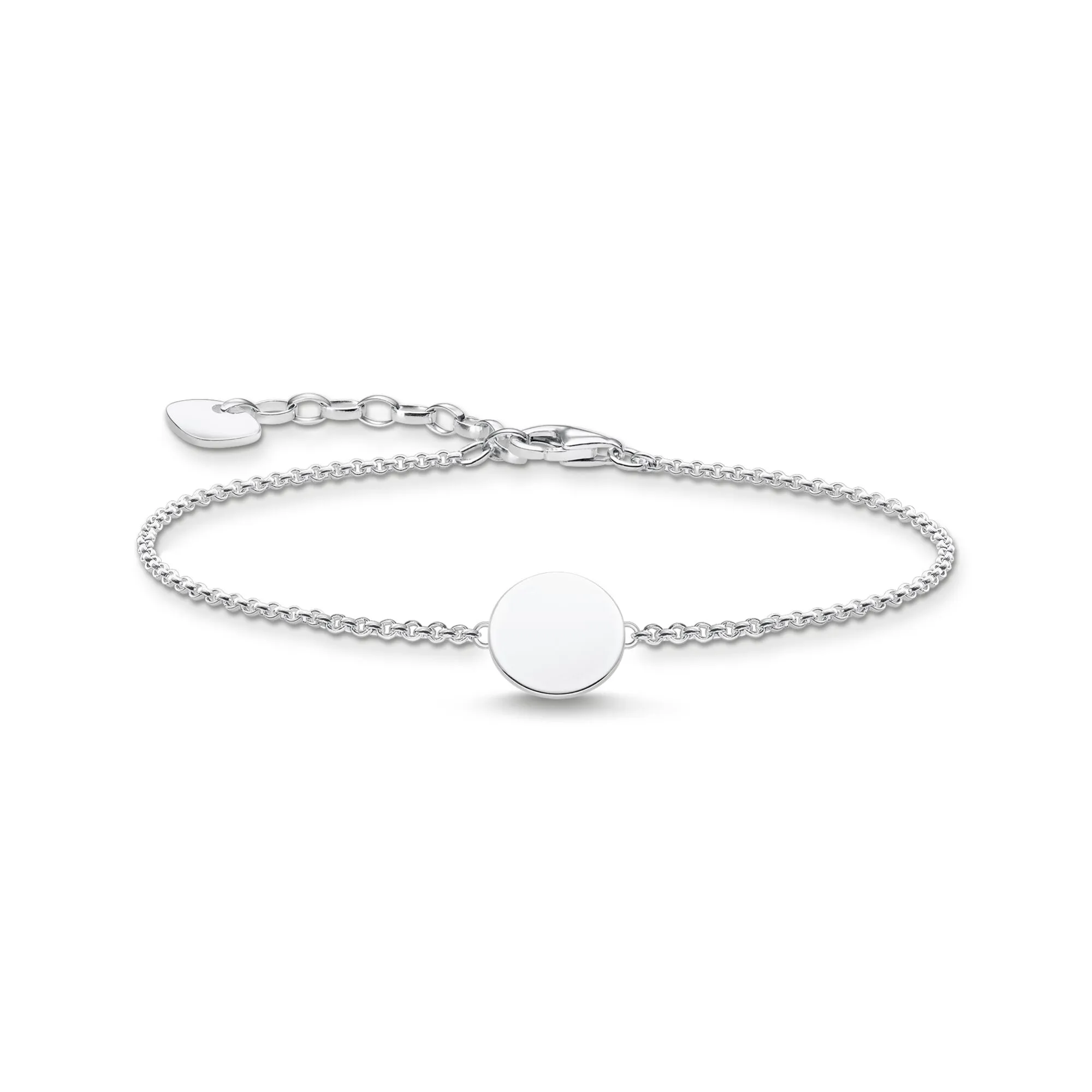 Bracelet disc silver