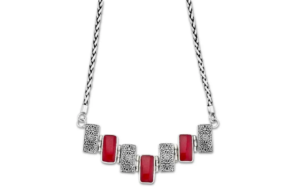 Bromo Necklace- Coral