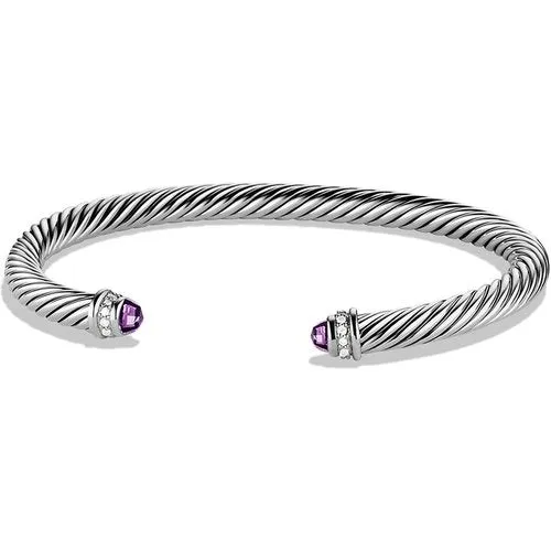 Cable Classics Bracelet with Amethyst and Diamonds