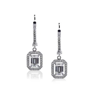 CARAT* London Sterling Silver Moxie Emerald Earrings