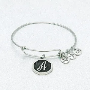 Charm Initial Bangle