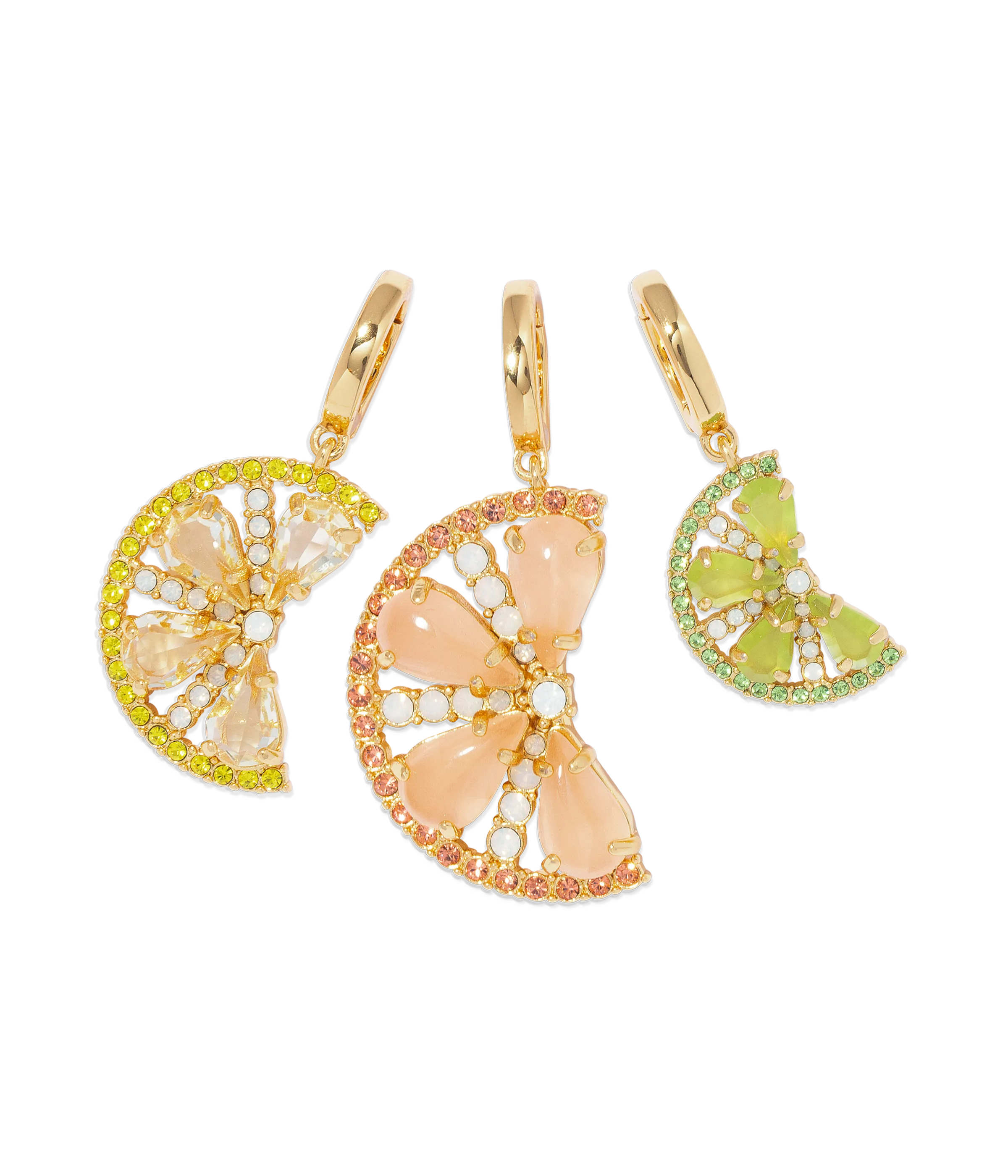 Citrus Slice Trio Pendant Set