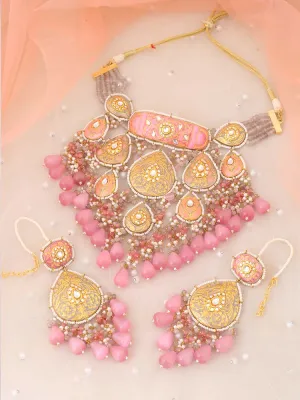 Coral Mannat Jewellery Set