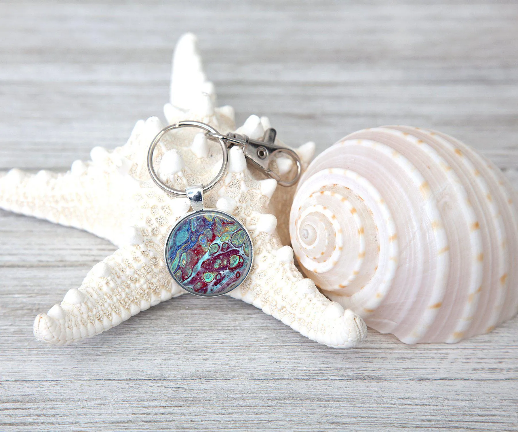 Coral Reef Handmade Keychain