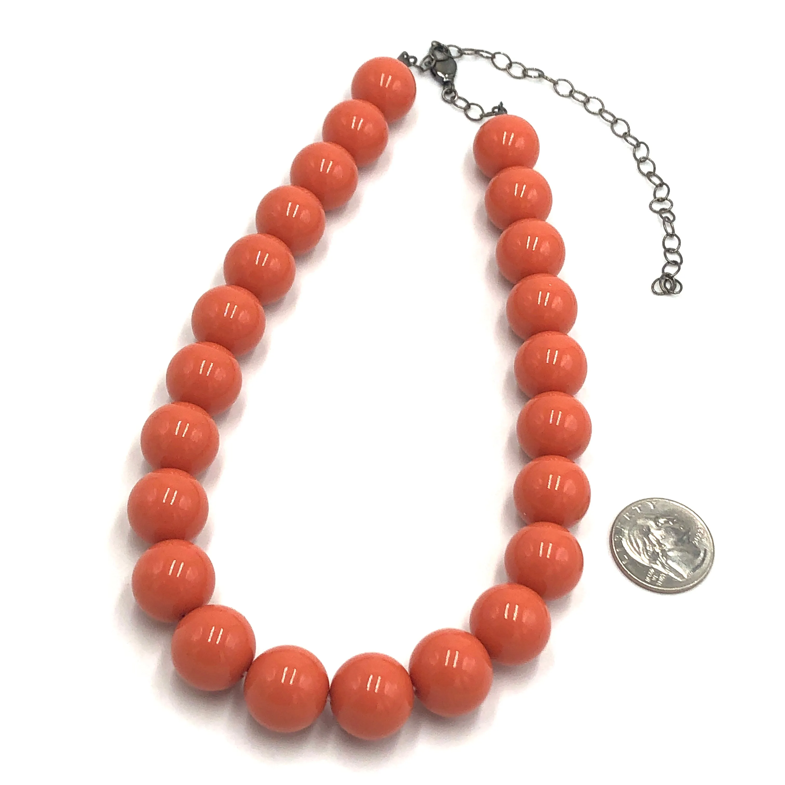 Dark Peach Marco Necklace