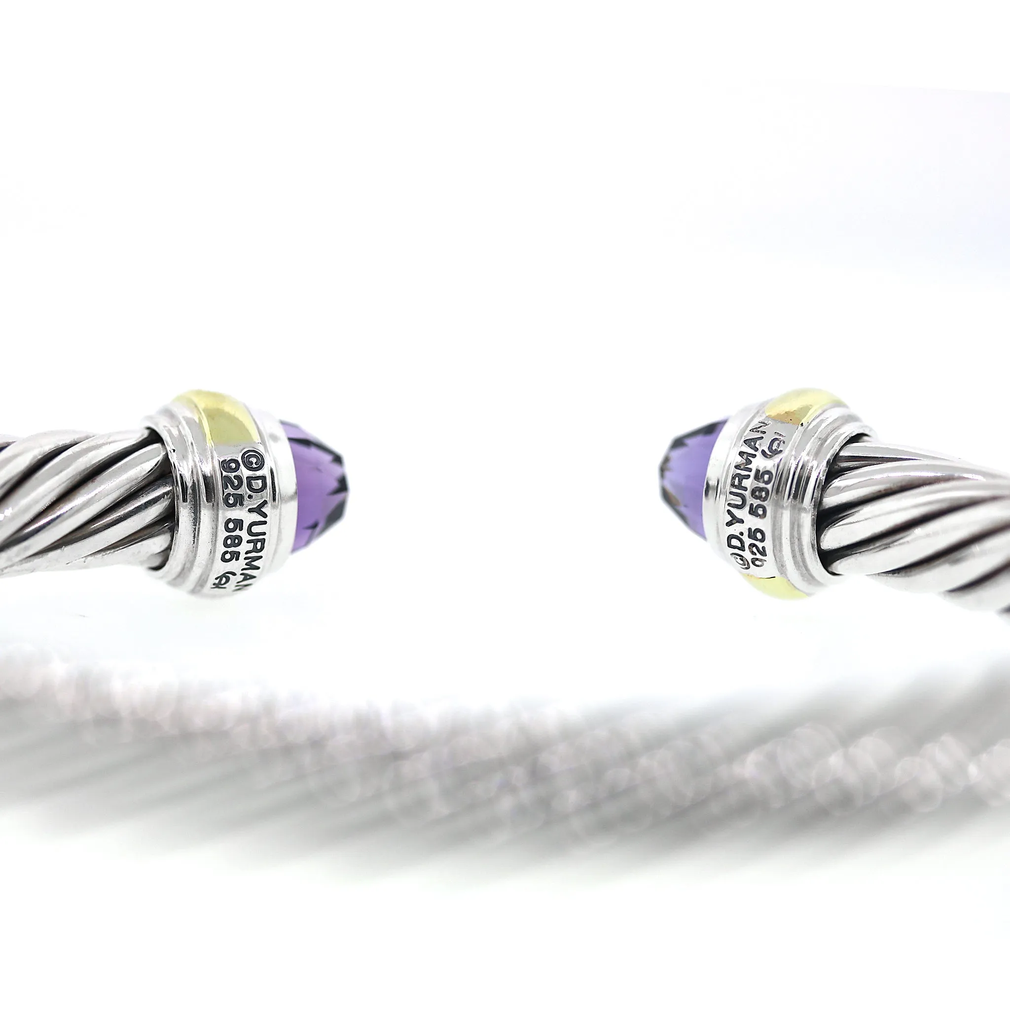 David Yurman Cable Classic Amethyst Bracelet