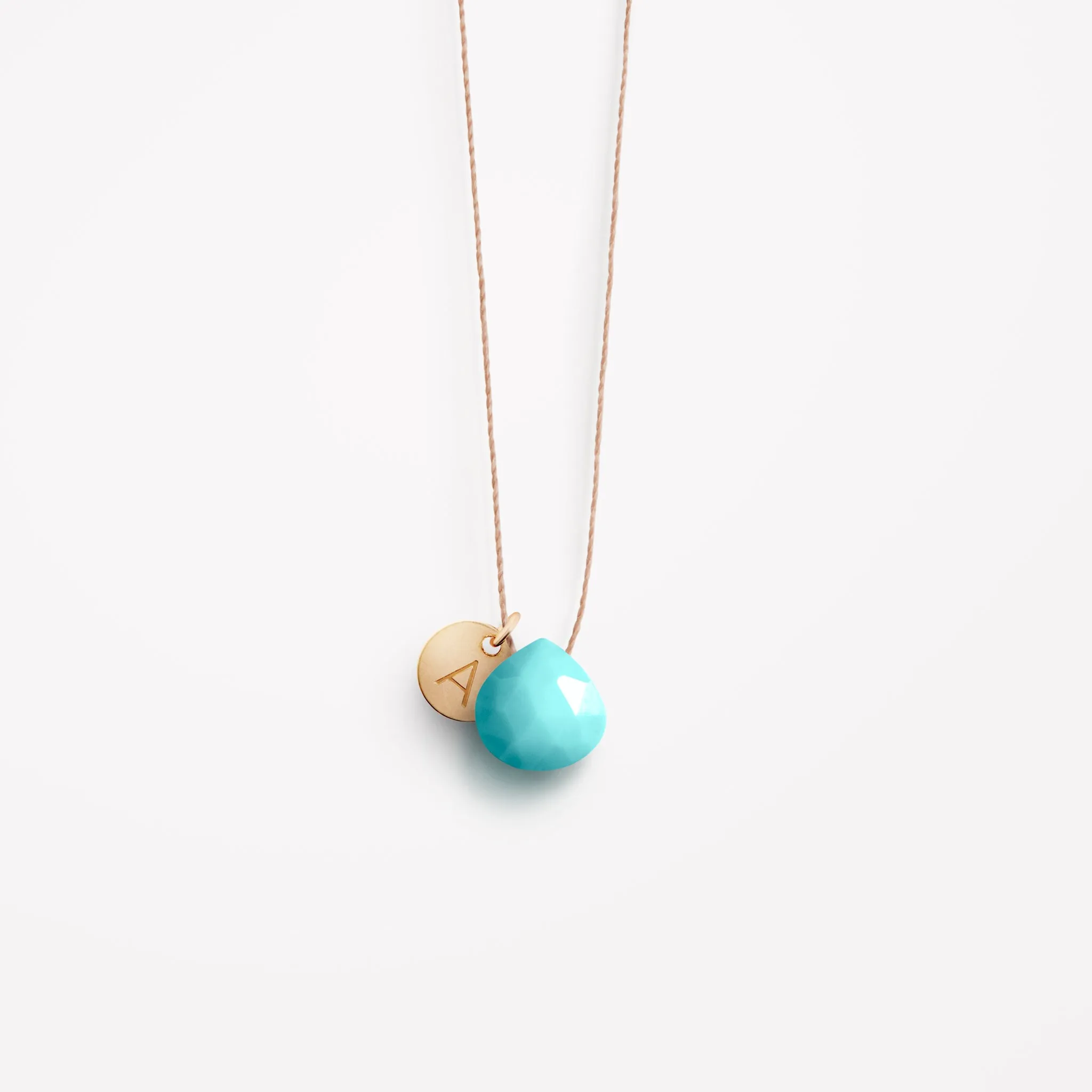 December Turquoise Birthstone Necklace