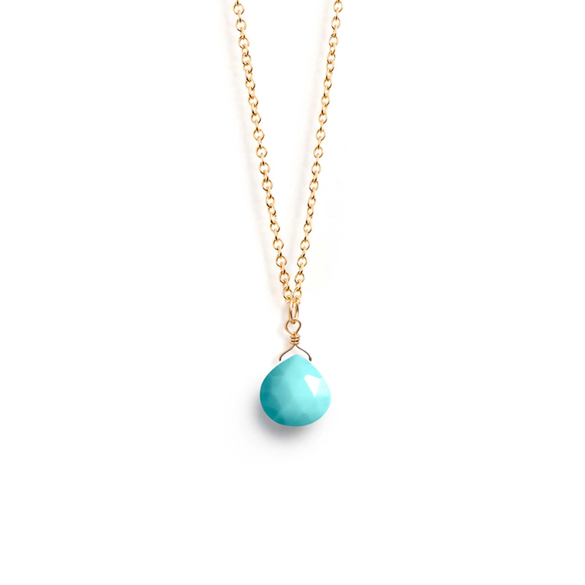 December Turquoise Birthstone Necklace