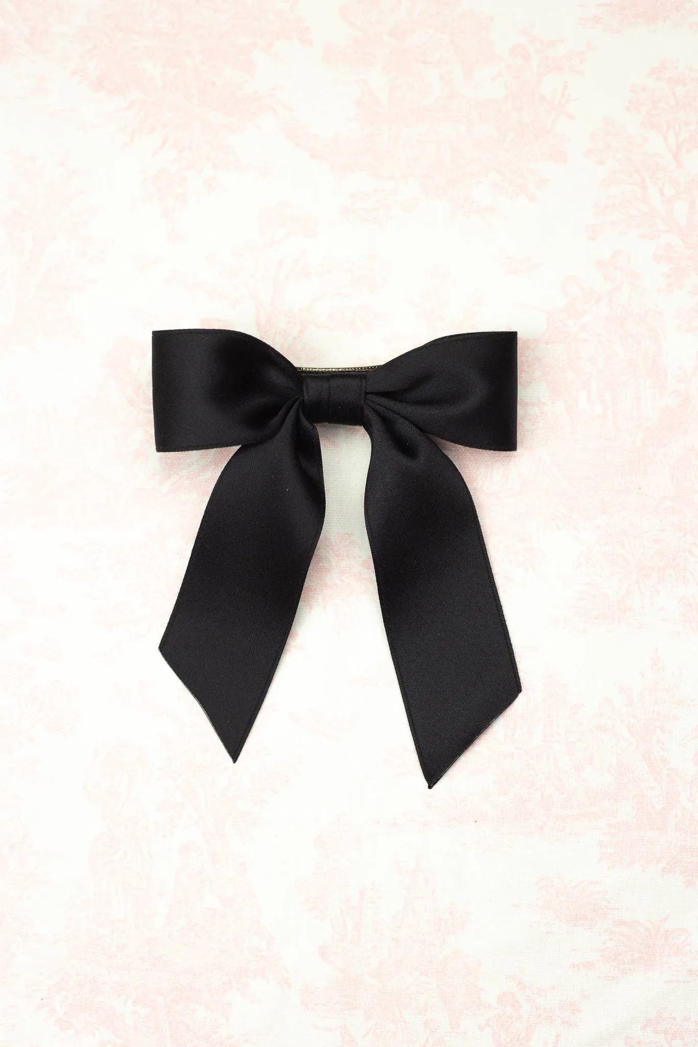 DELORA MATTE SATIN BOW BARRETTE