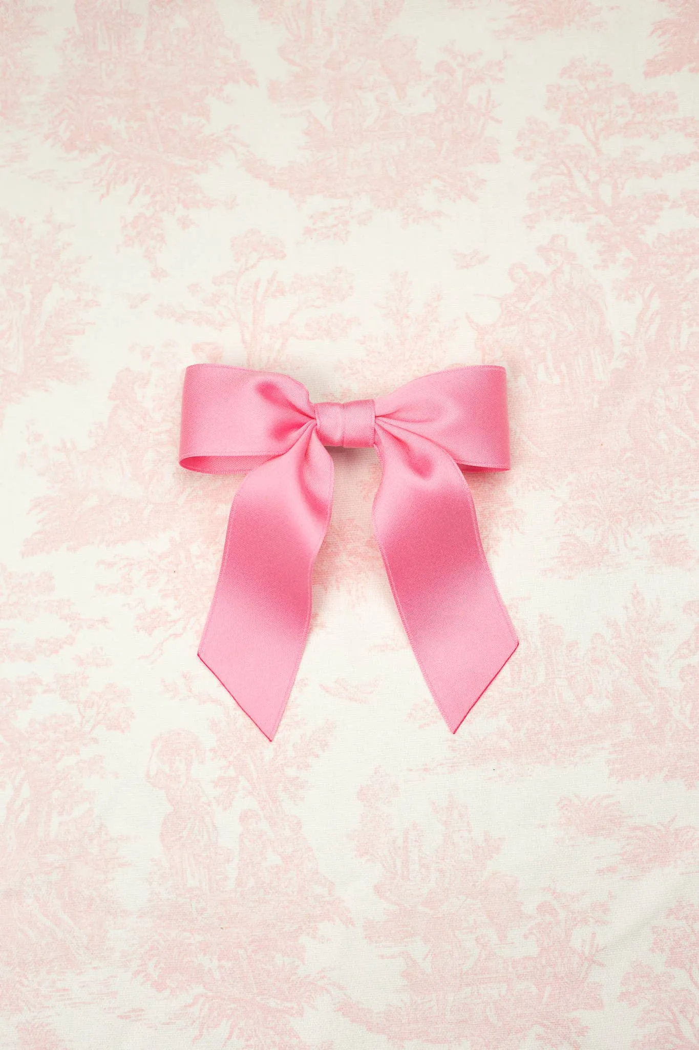 DELORA MATTE SATIN BOW BARRETTE