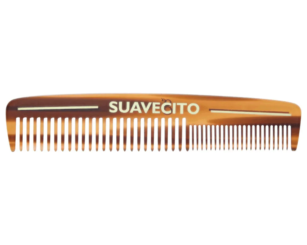 Deluxe Travel Dressing Comb - Amber