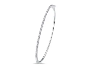 Diamond Bangle Bracelet in 14K White Gold