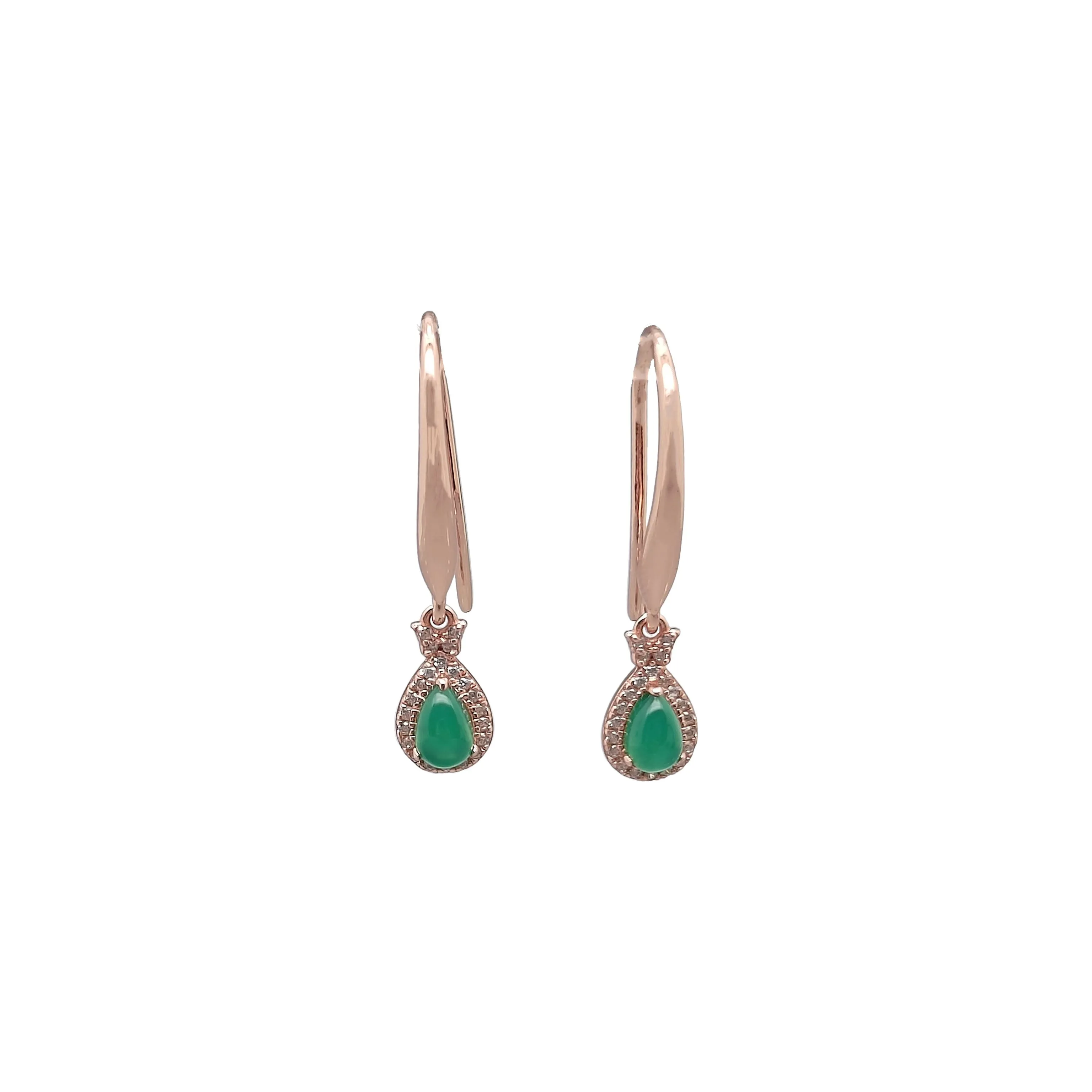 Drip Jade Earring