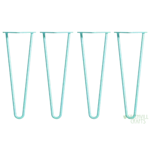 Duck Egg Blue Hairpin Table Legs - 14" / 35cm