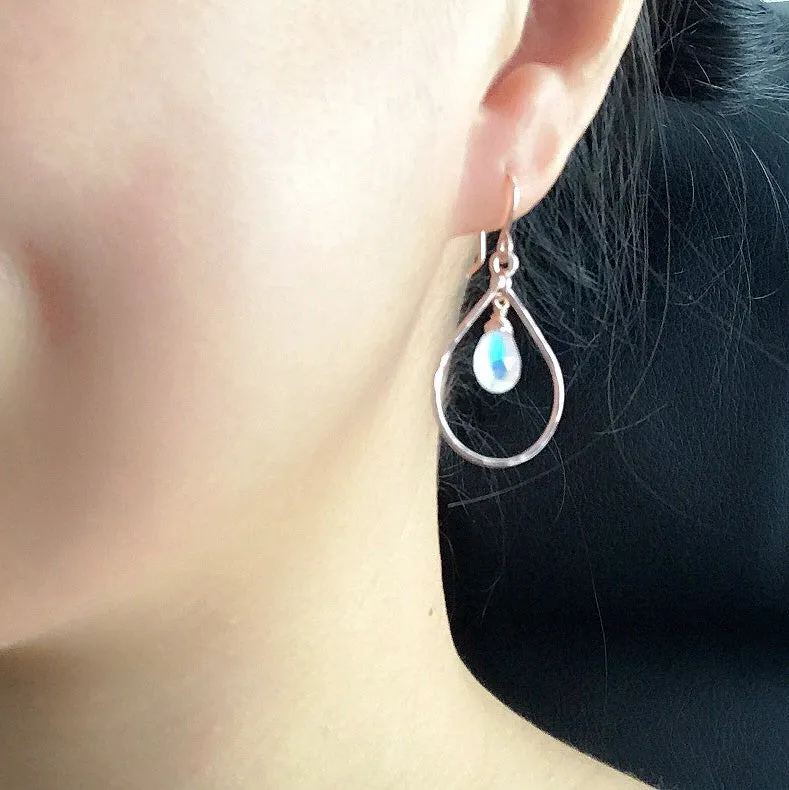 Earrings IRINA - moonstone (E417)